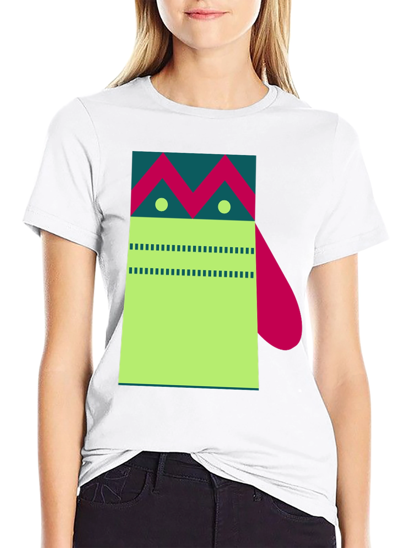 Abstract Geometric Graphic Tee - Modern Art Shirt