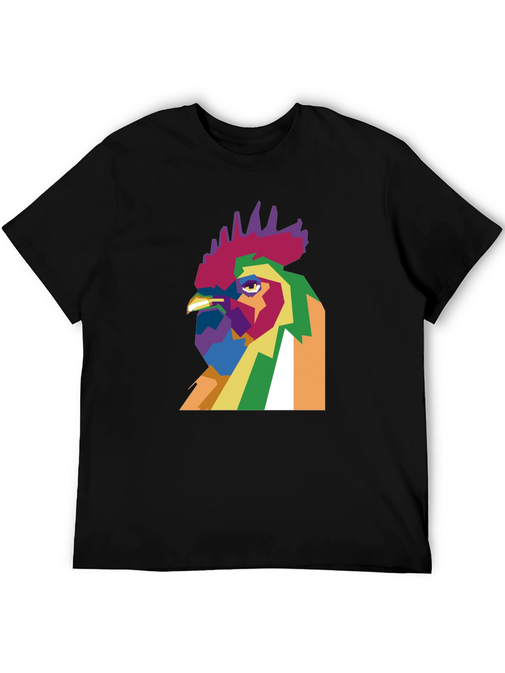 Abstract Rooster Graphic Tee
