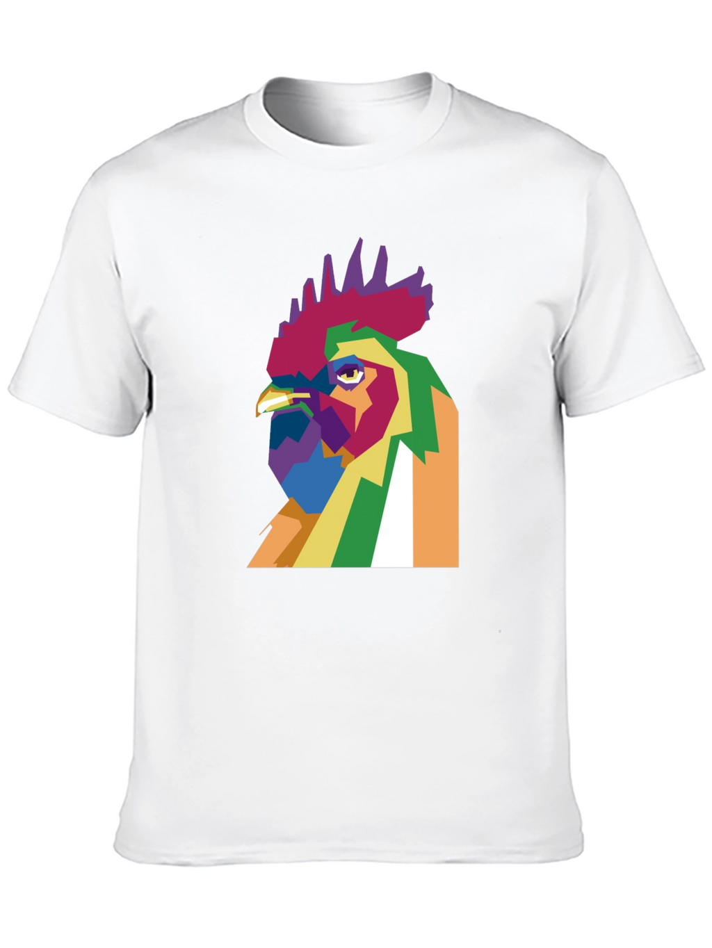 Abstract Rooster Graphic Tee