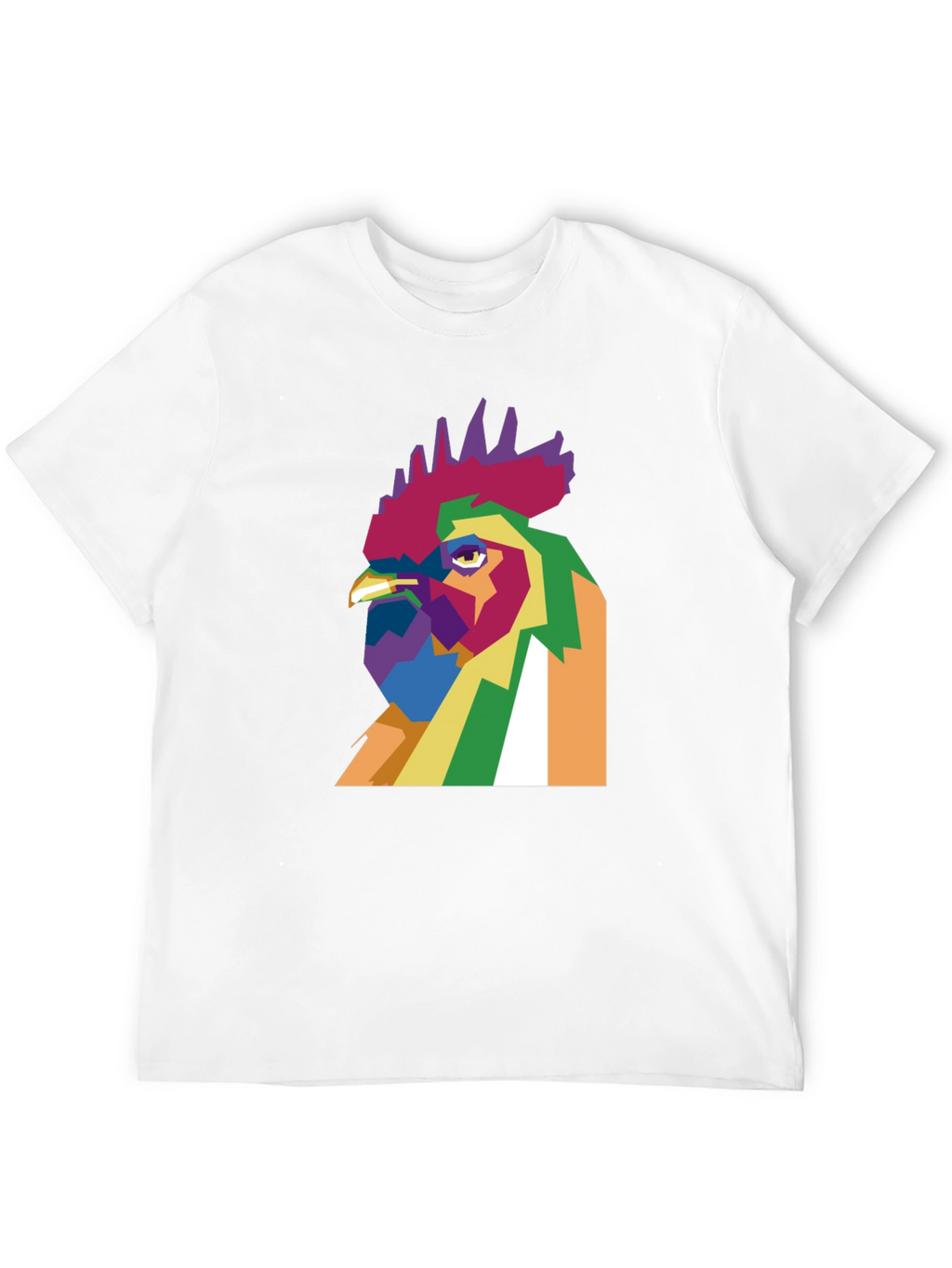Abstract Rooster Graphic Tee