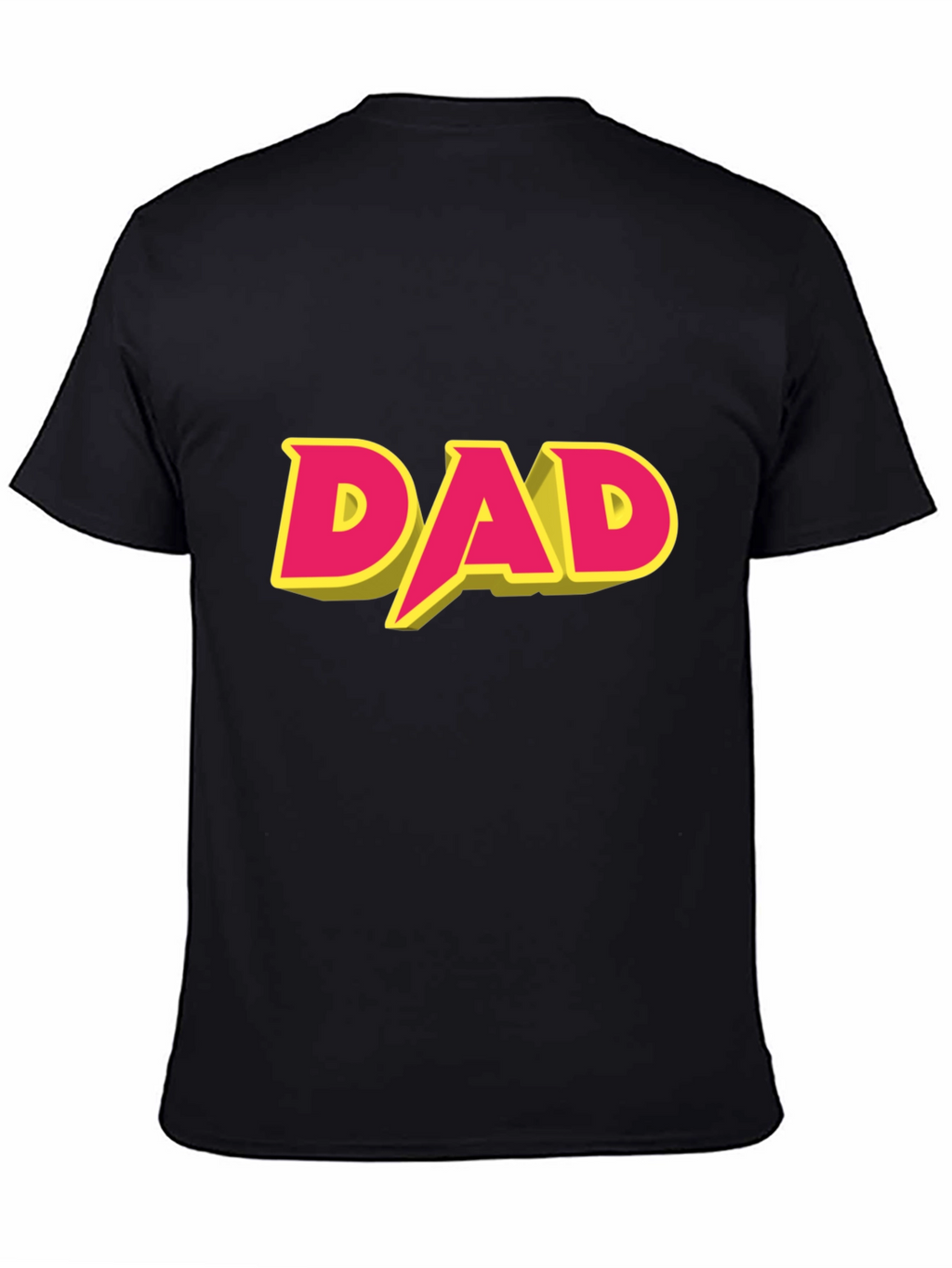Dad Graphic T-Shirt - Black Cotton Blend