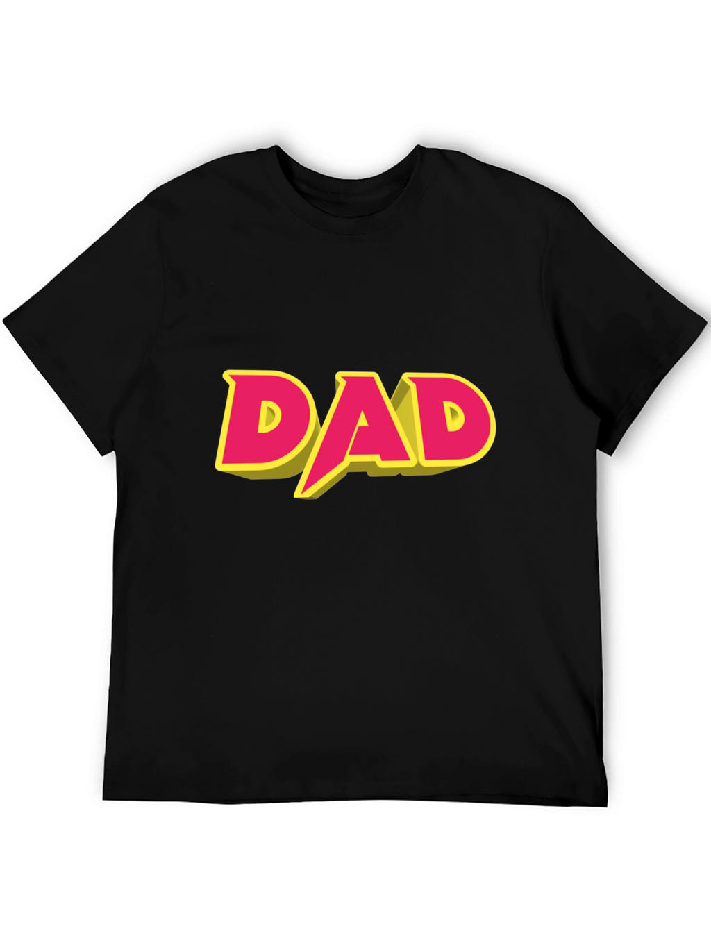 Dad Graphic T-Shirt - Black Cotton Blend