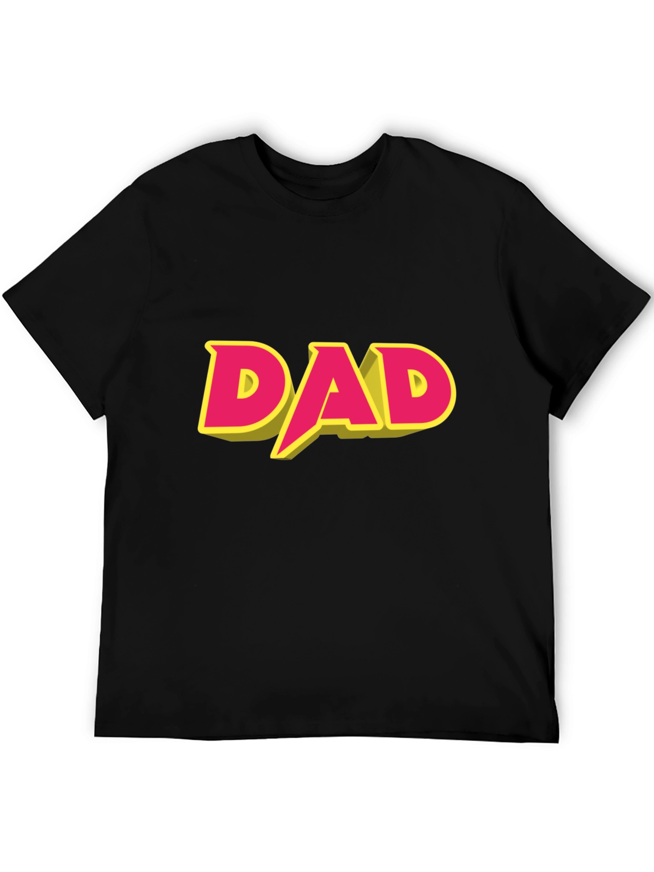 Dad Graphic T-Shirt - Black Cotton Blend
