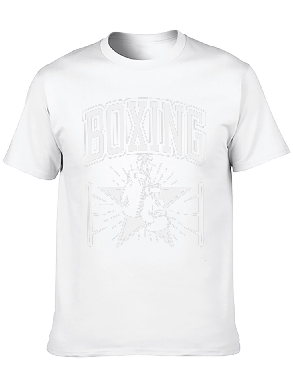 Boxing Gloves Graphic Print Mens Black T-Shirt