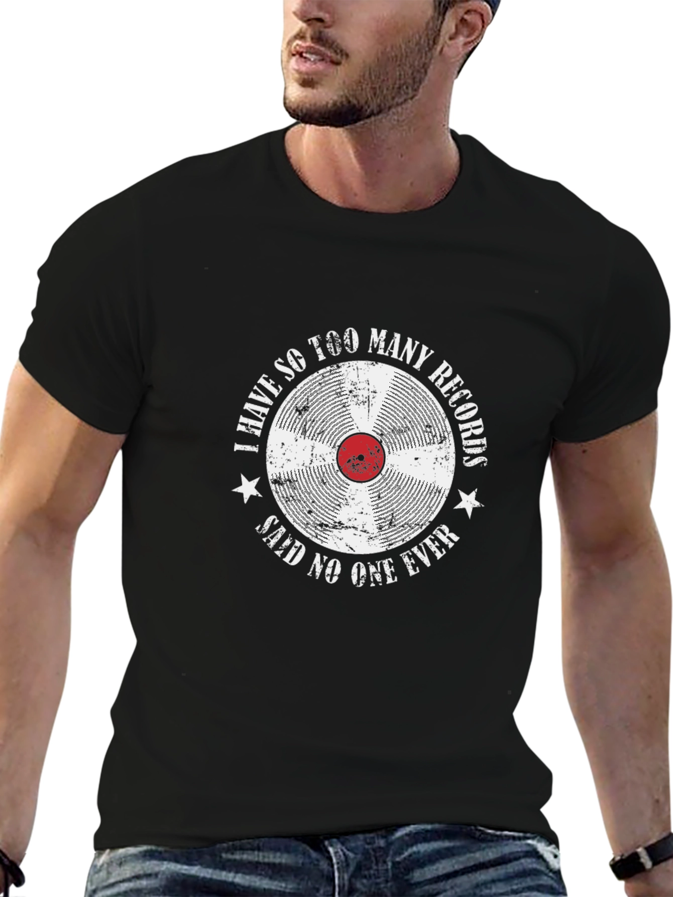 Vinyl Record Lover Tee - I Have Too Many Records T-Shirt