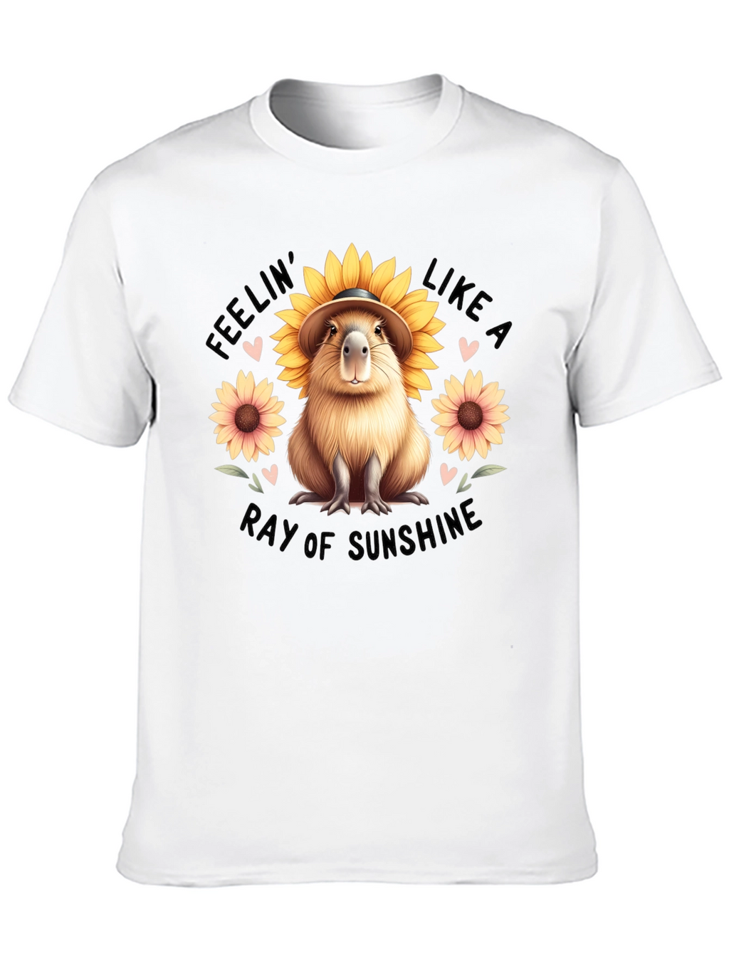 Feelin Like a Ray of Sunshine Capybara T-Shirt