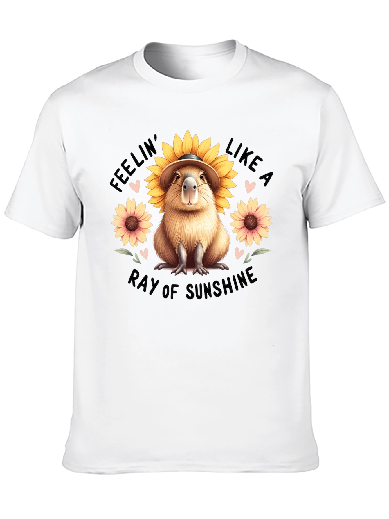 Feelin Like a Ray of Sunshine Capybara T-Shirt