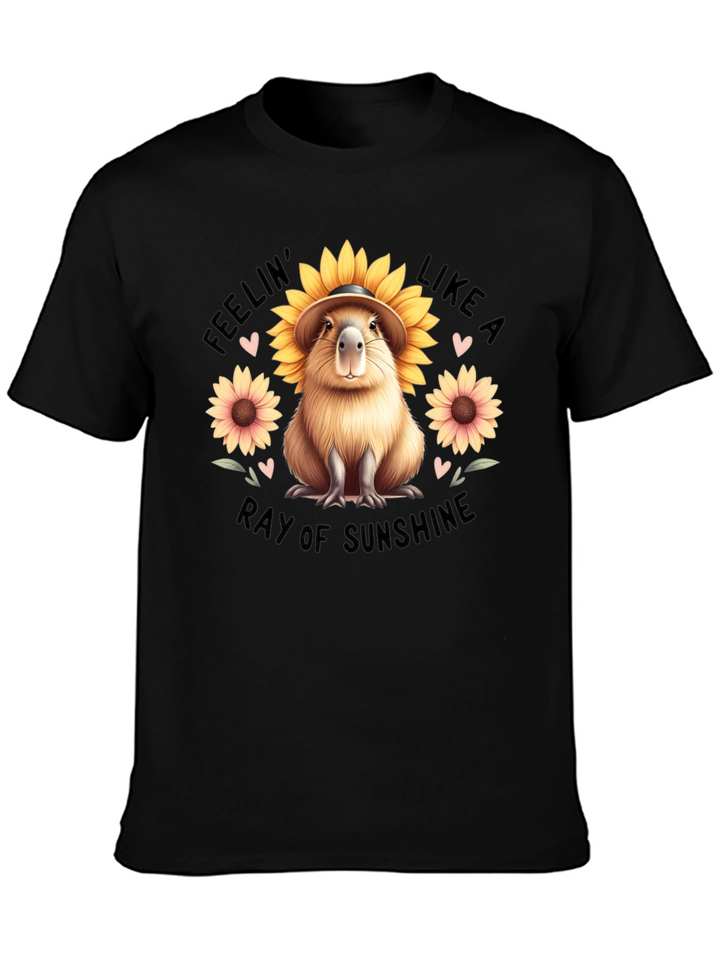 Feelin Like a Ray of Sunshine Capybara T-Shirt