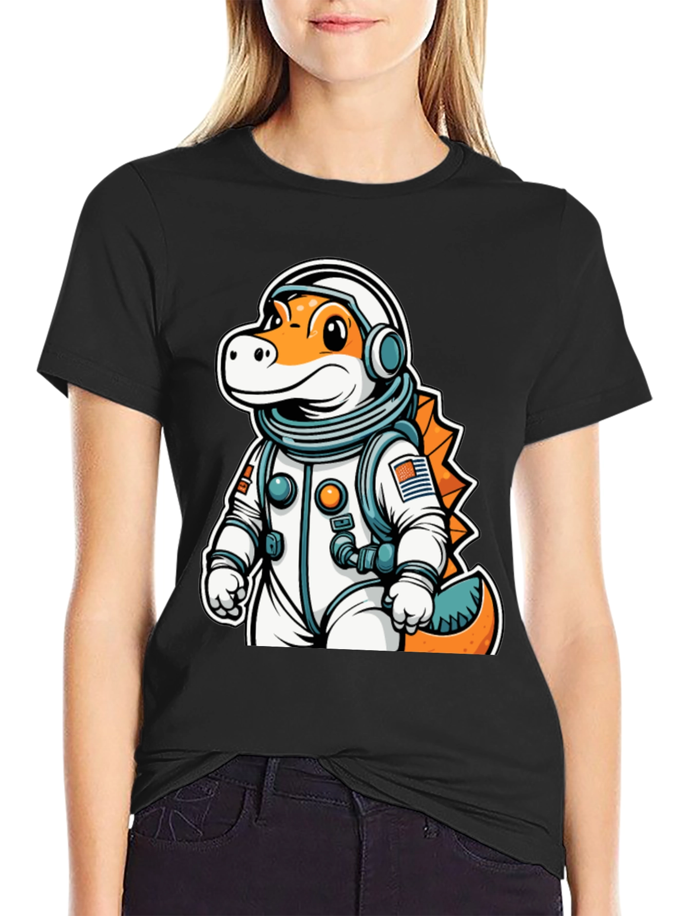 Dino Astronaut T-Shirt - Space Explorer Tee