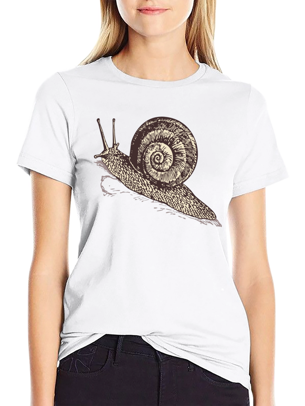 Snail Graphic Tee - Quirky Unisex Black T-Shirt