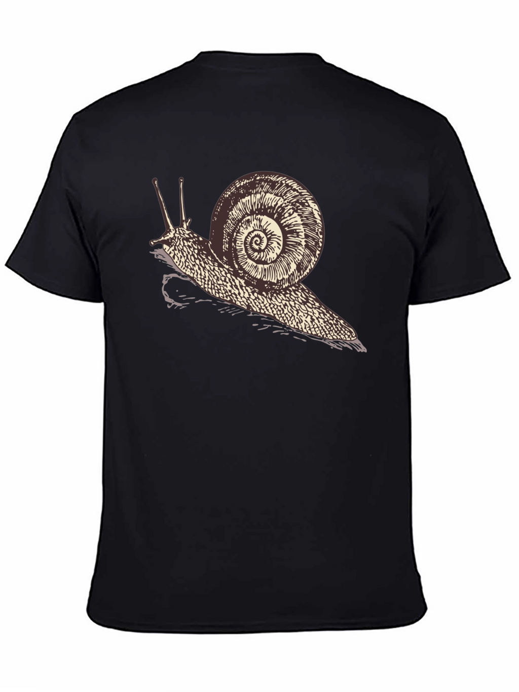 Snail Graphic Tee - Quirky Unisex Black T-Shirt