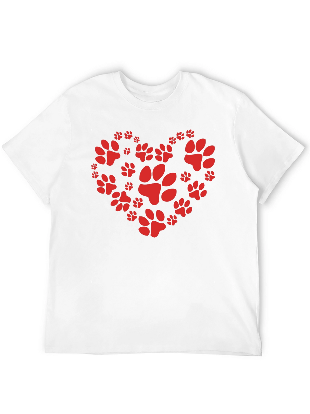Paw Print Heart T-Shirt - Animal Lover Tee