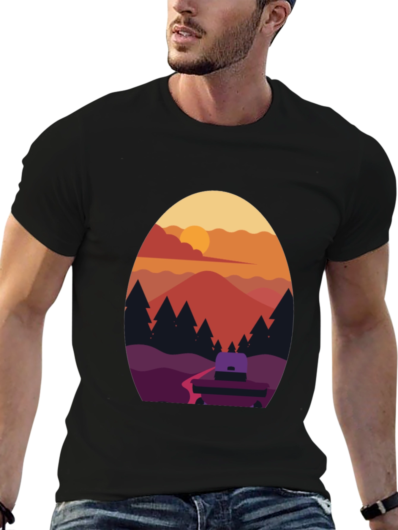Sunset Mountain Graphic Tee