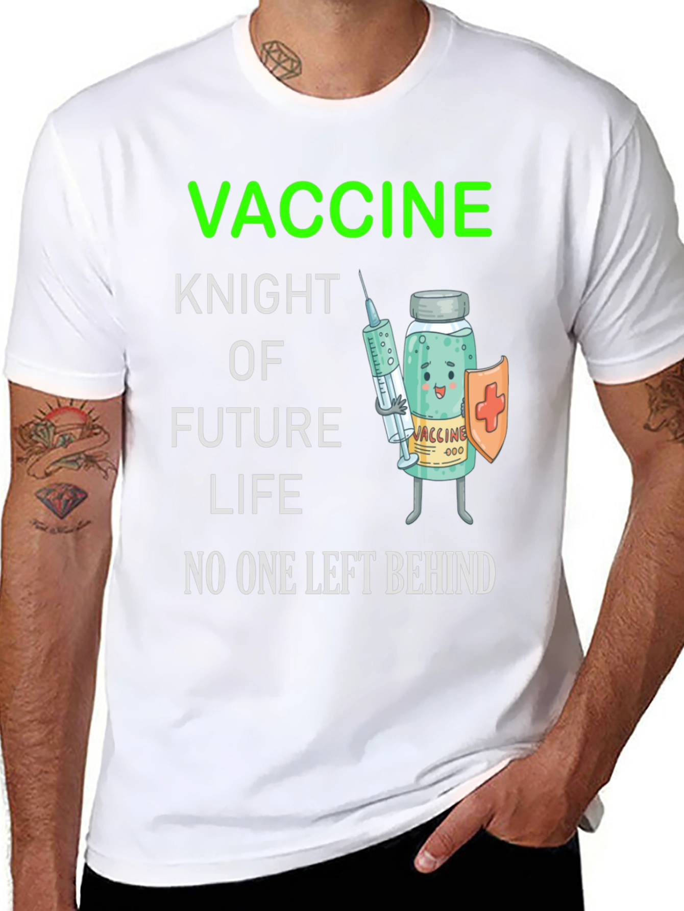 Vaccine Knight T-Shirt - Future Life Protection
