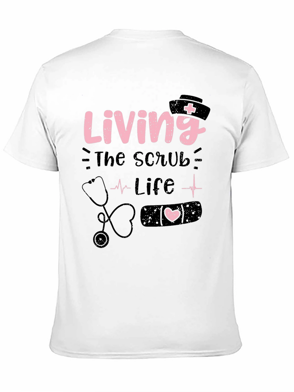 Living the Scrub Life Black T-Shirt