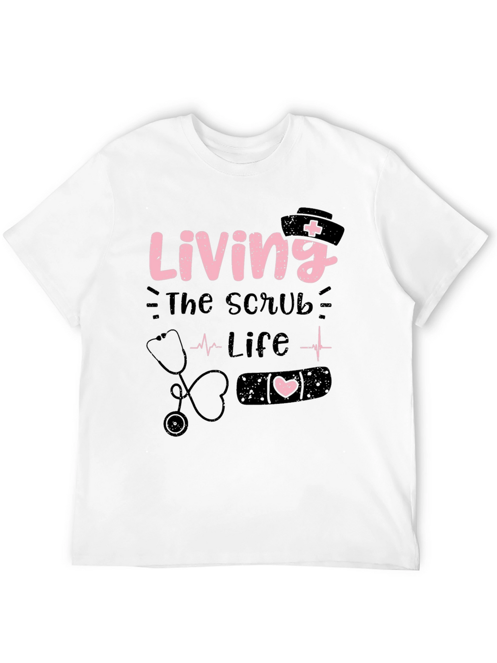 Living the Scrub Life Black T-Shirt