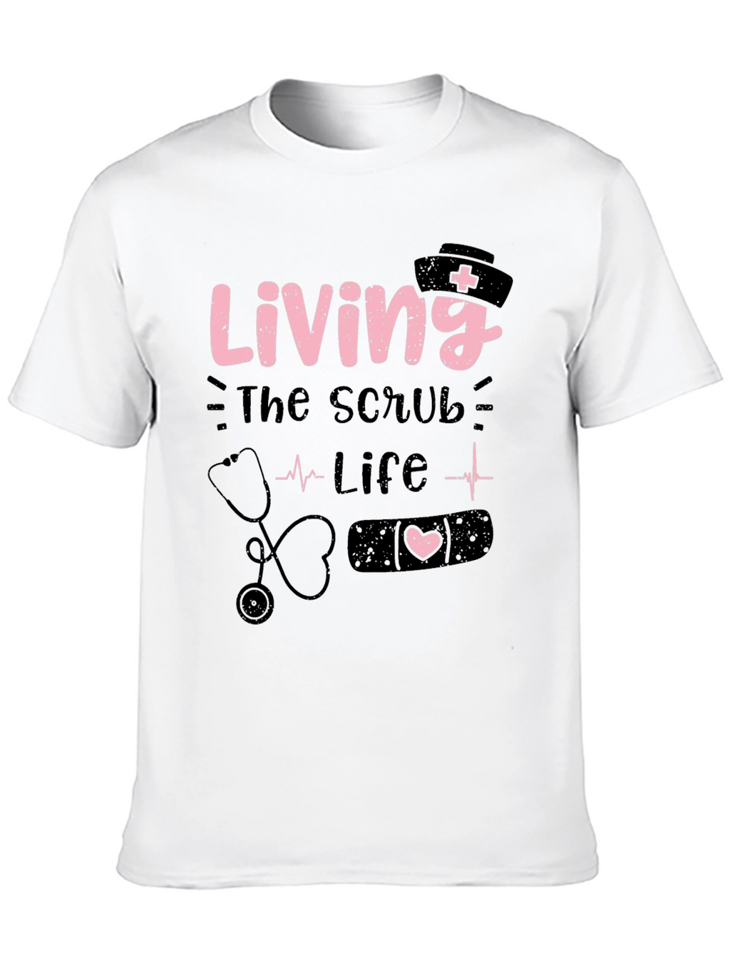 Living the Scrub Life Black T-Shirt