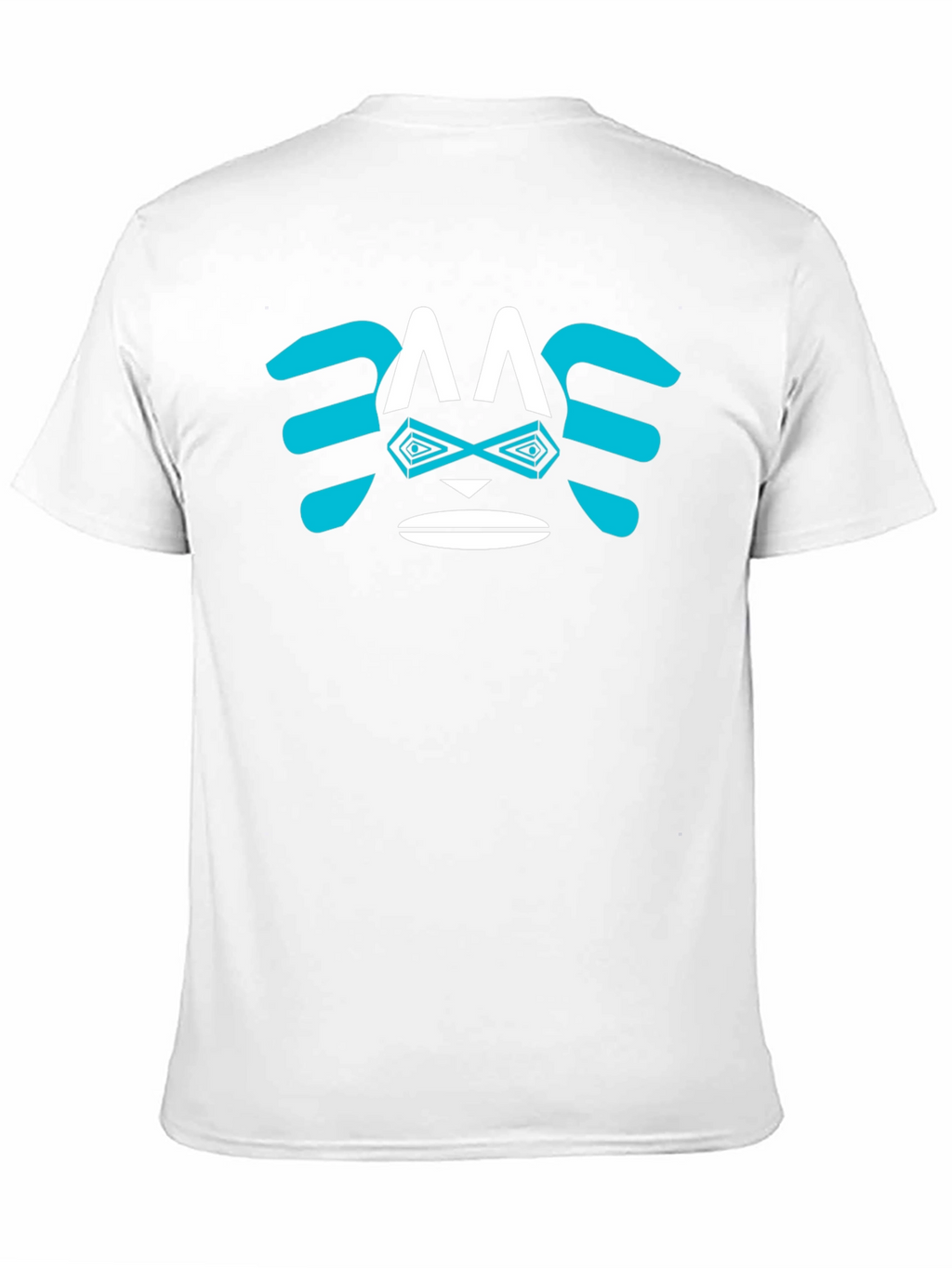 Abstract Face Graphic Tee - Trendy Casual Shirt