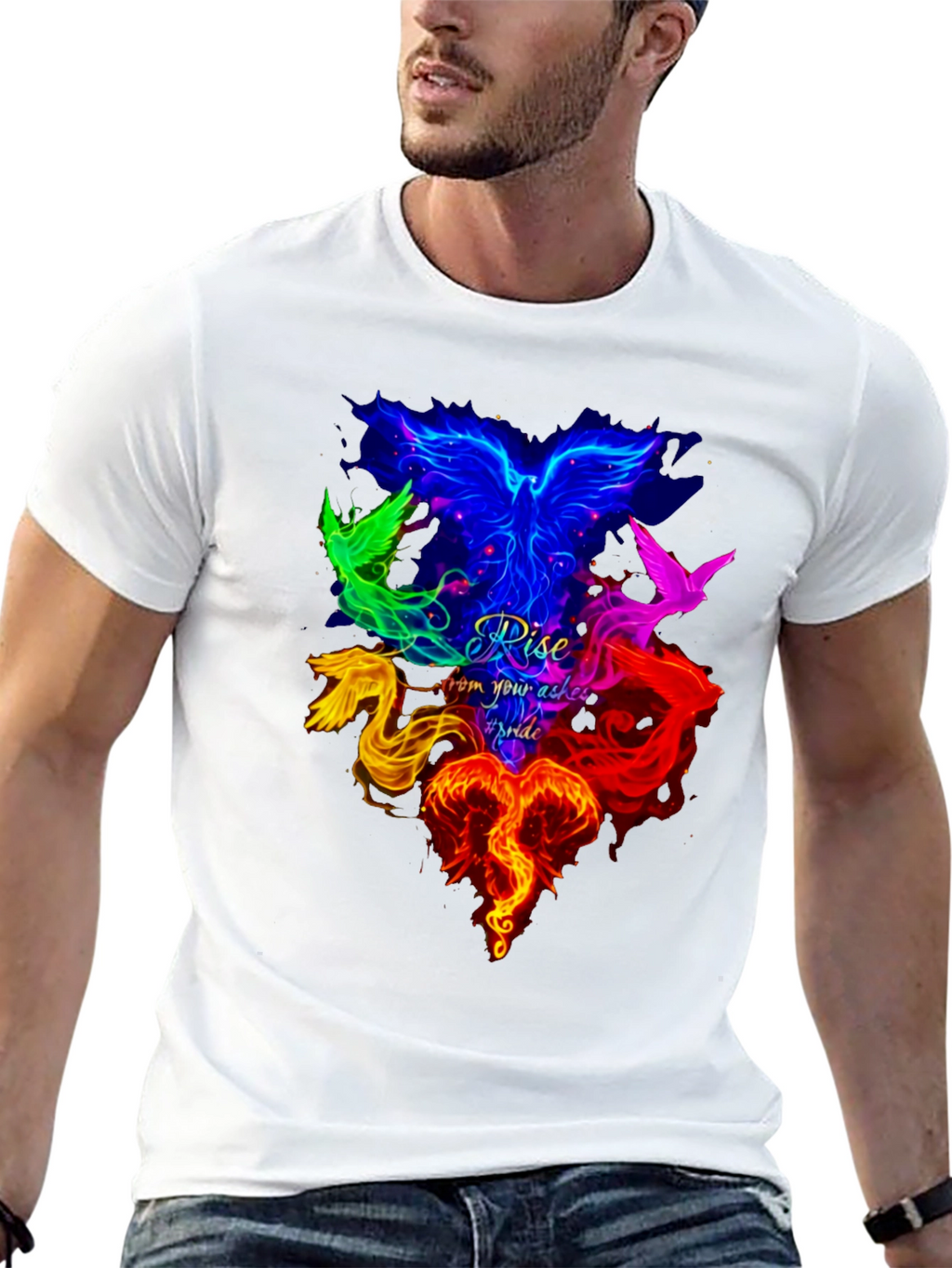 Phoenix Pride Rise T-Shirt - Mens Black Tee