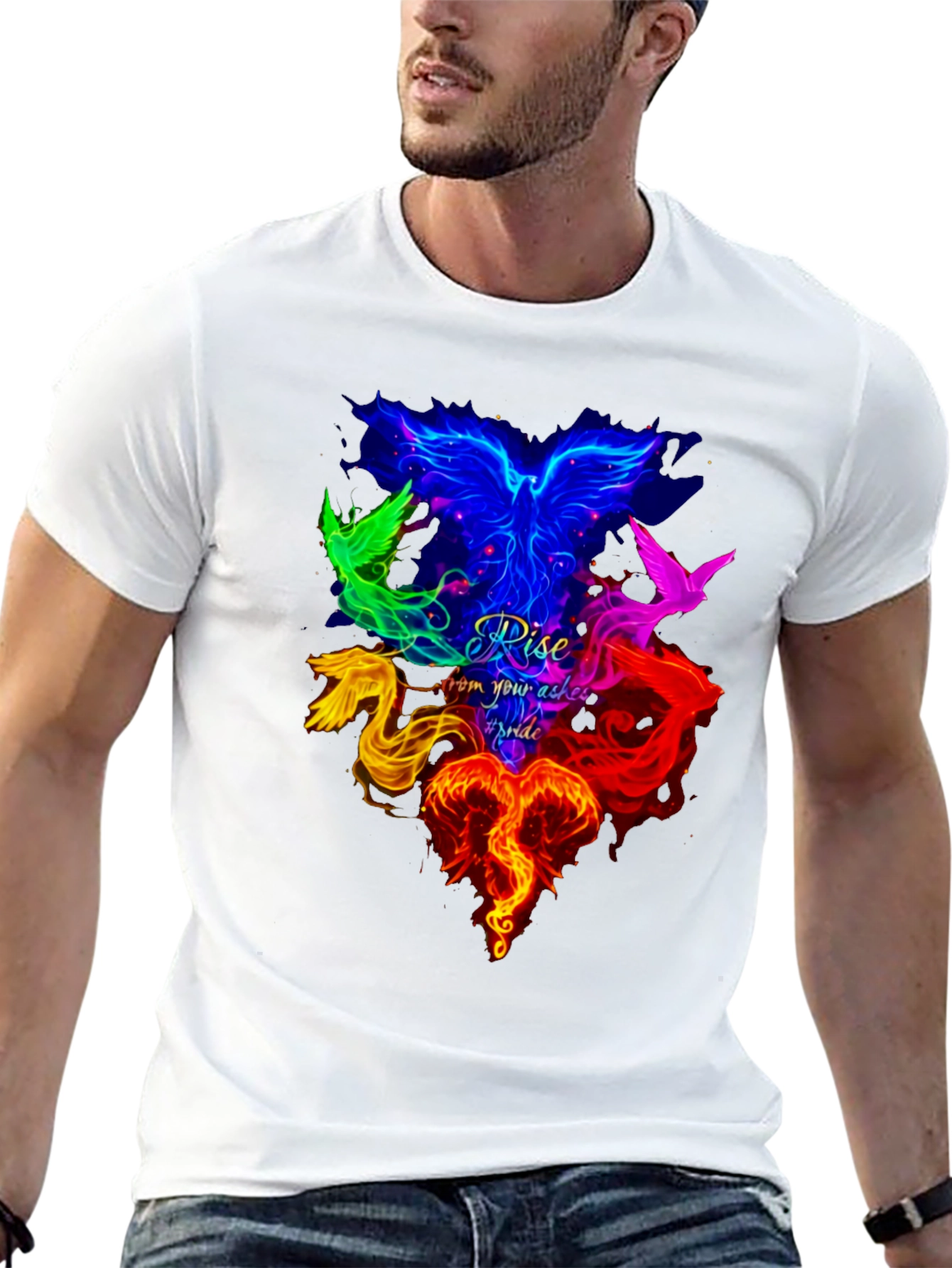 Phoenix Pride Rise T-Shirt - Mens Black Tee