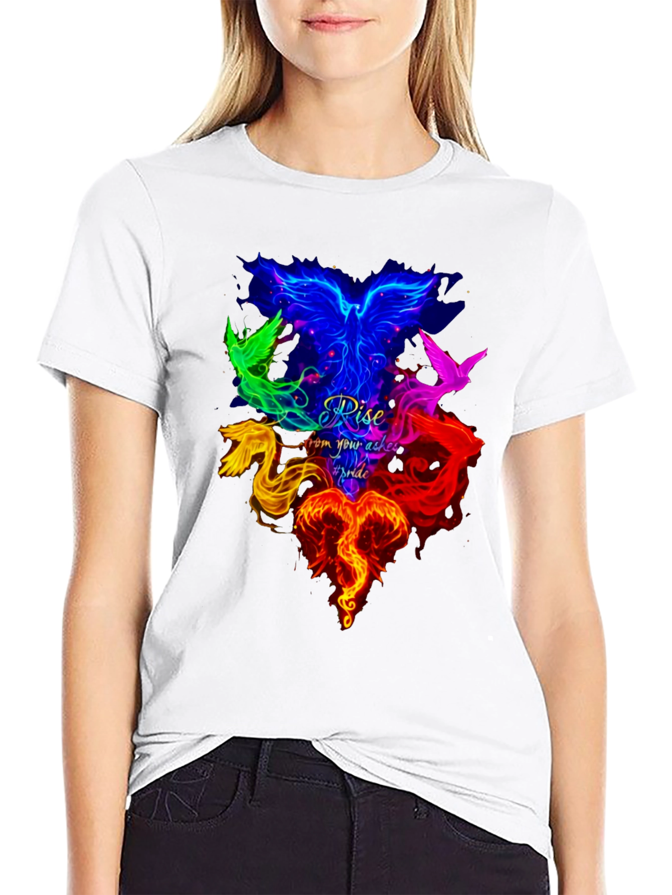 Phoenix Pride Rise T-Shirt - Mens Black Tee