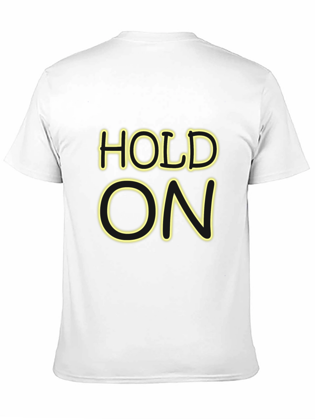 Hold On Black Graphic Tee