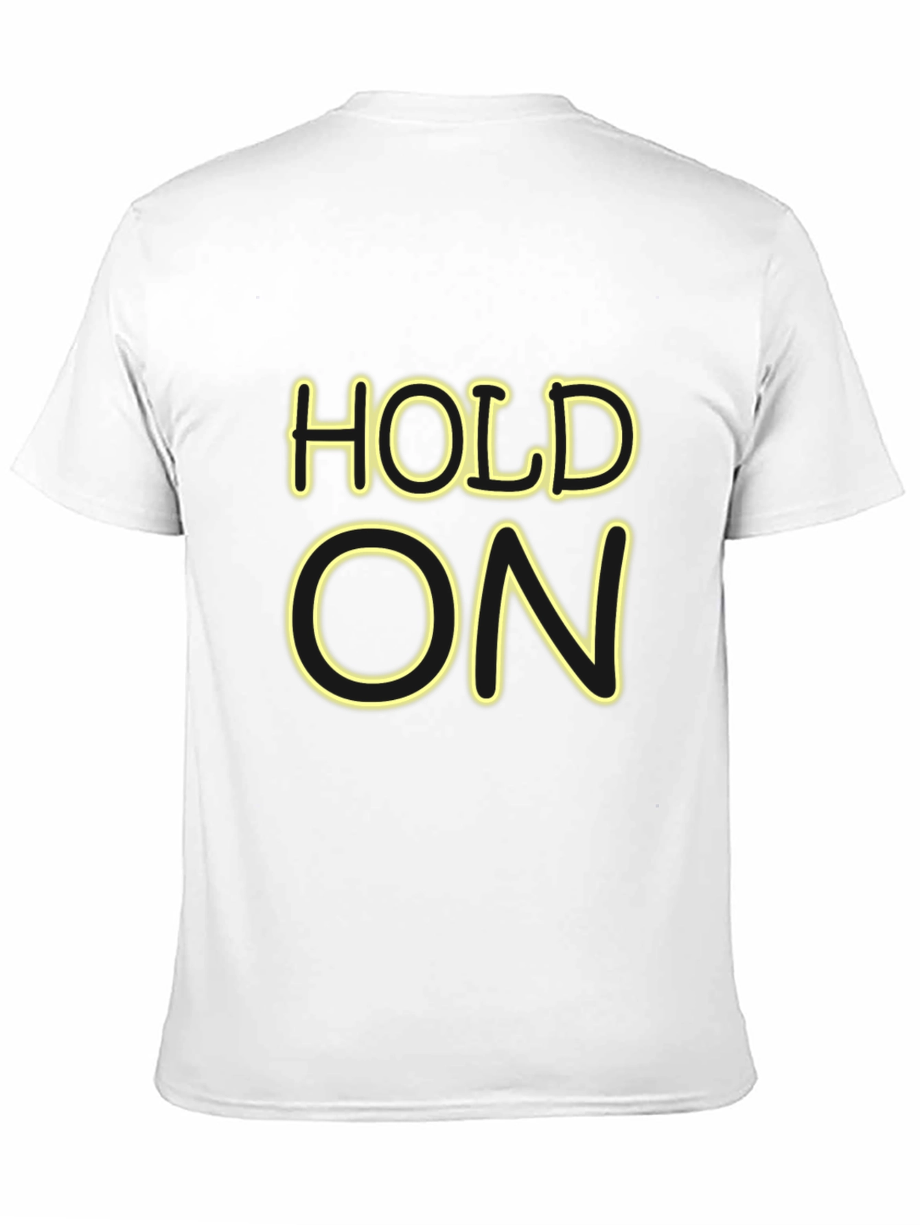 Hold On Black Graphic Tee