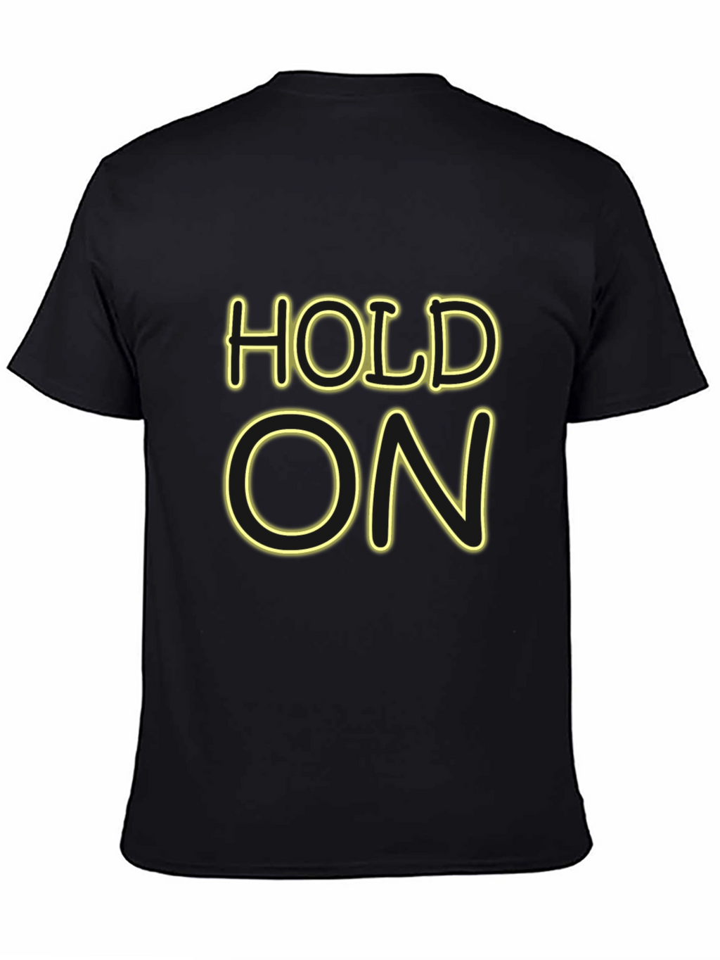 Hold On Black Graphic Tee