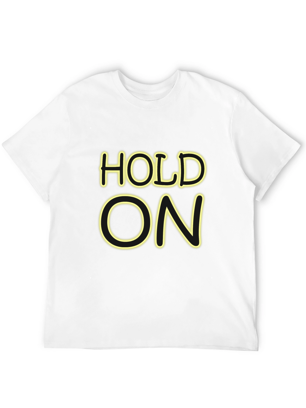 Hold On Black Graphic Tee
