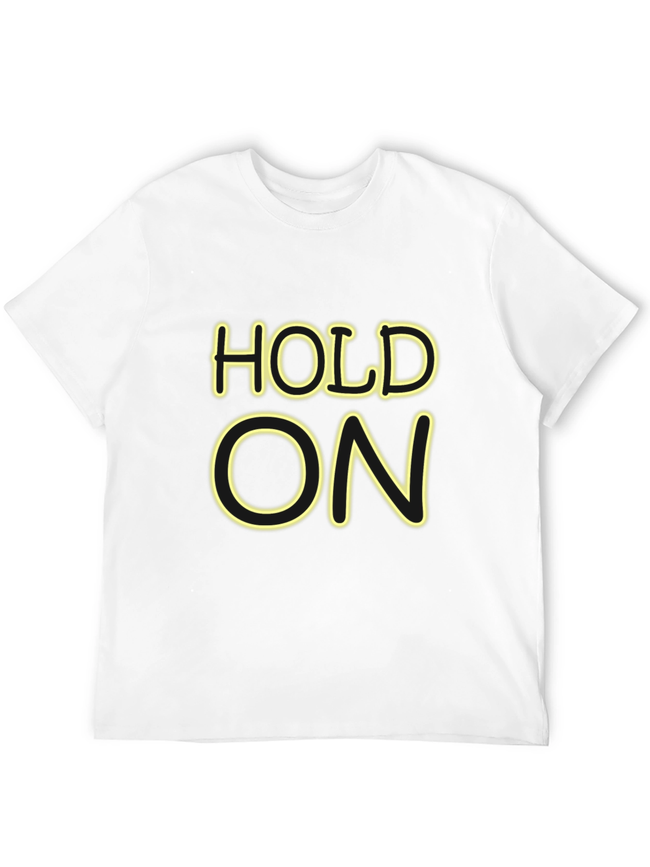 Hold On Black Graphic Tee
