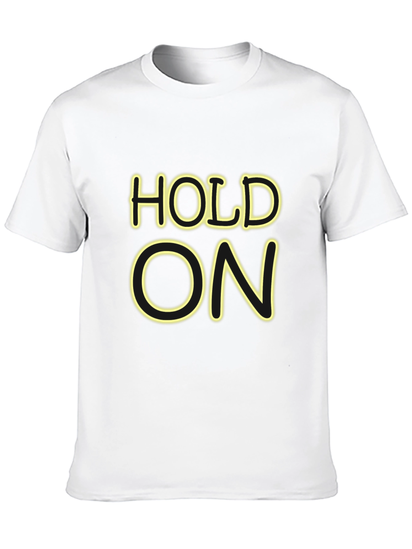 Hold On Black Graphic Tee