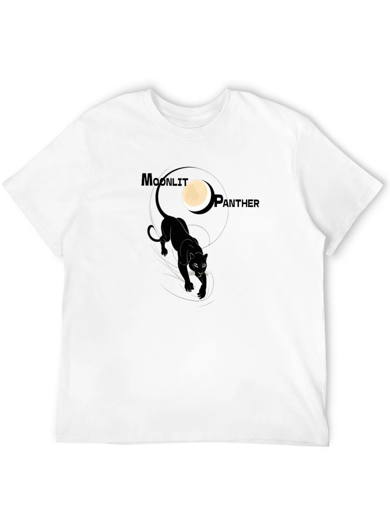 Moonlit Panther Graphic T-Shirt - Stylish & Unique Design