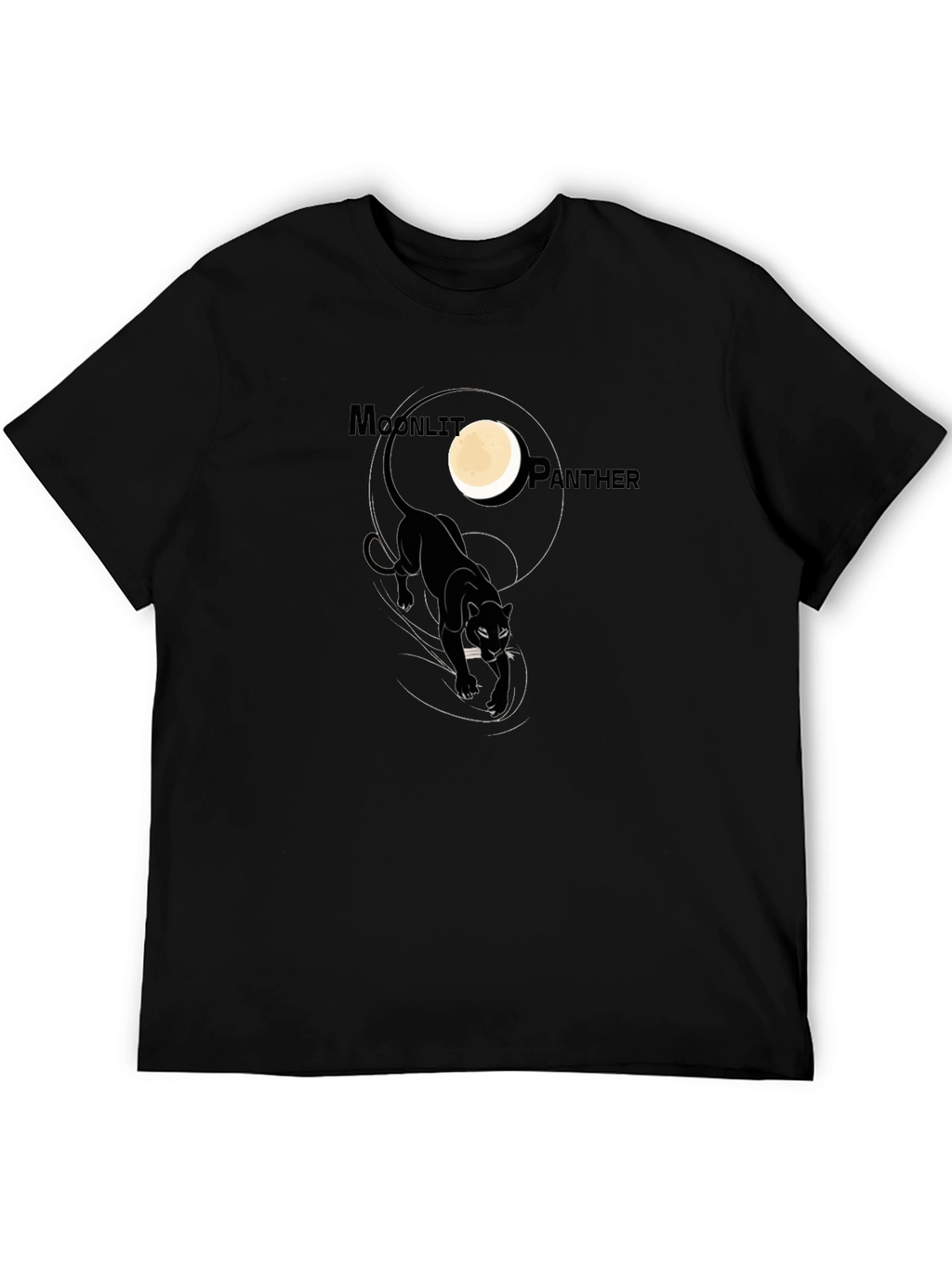 Moonlit Panther Graphic T-Shirt - Stylish & Unique Design