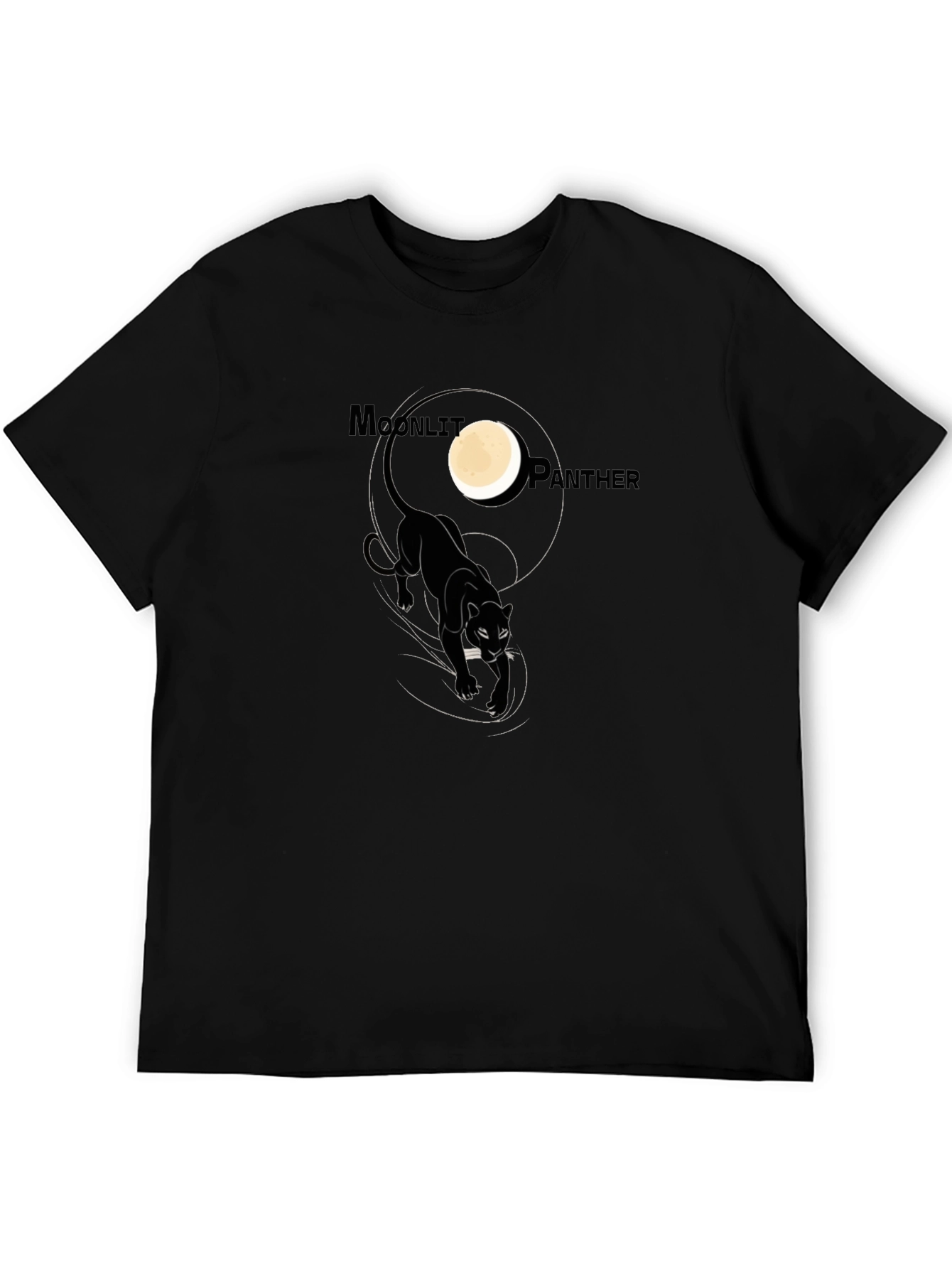 Moonlit Panther Graphic T-Shirt - Stylish & Unique Design