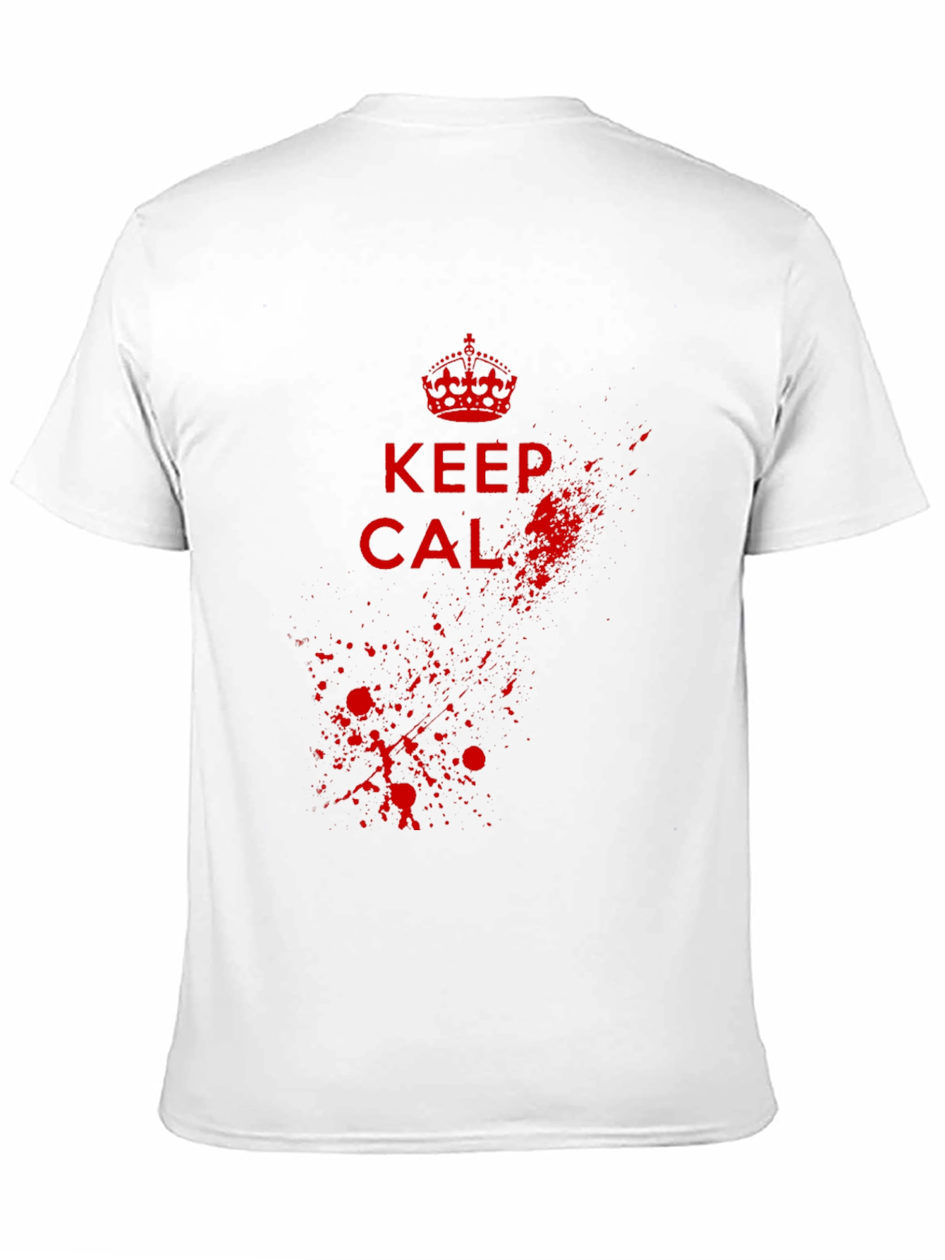 Keep Calm Graphic Tee - Black Cotton Blend