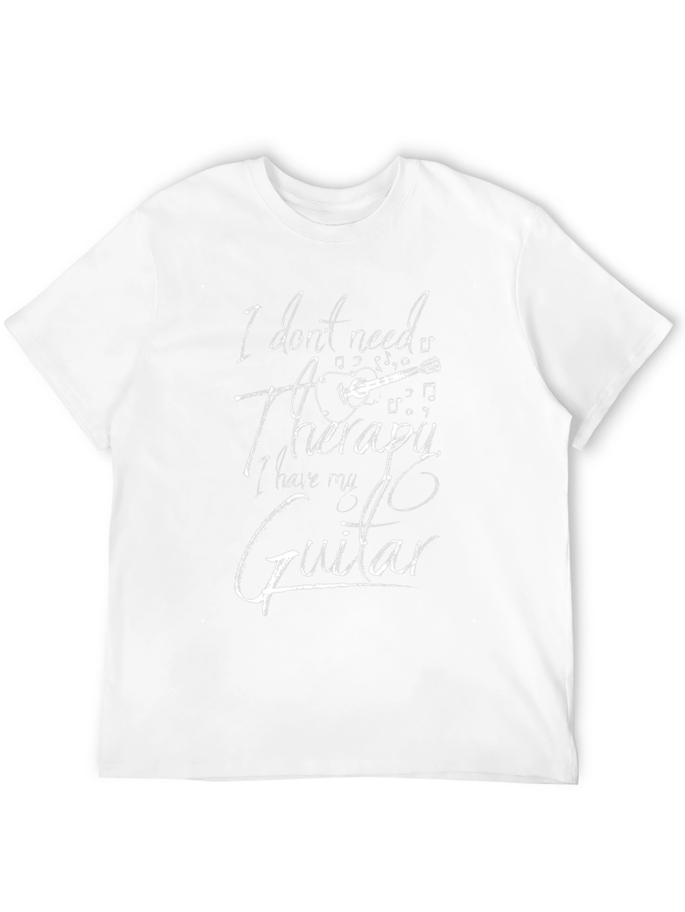 Guitar Therapy Graphic Tee - Musicians Black T-Shirt