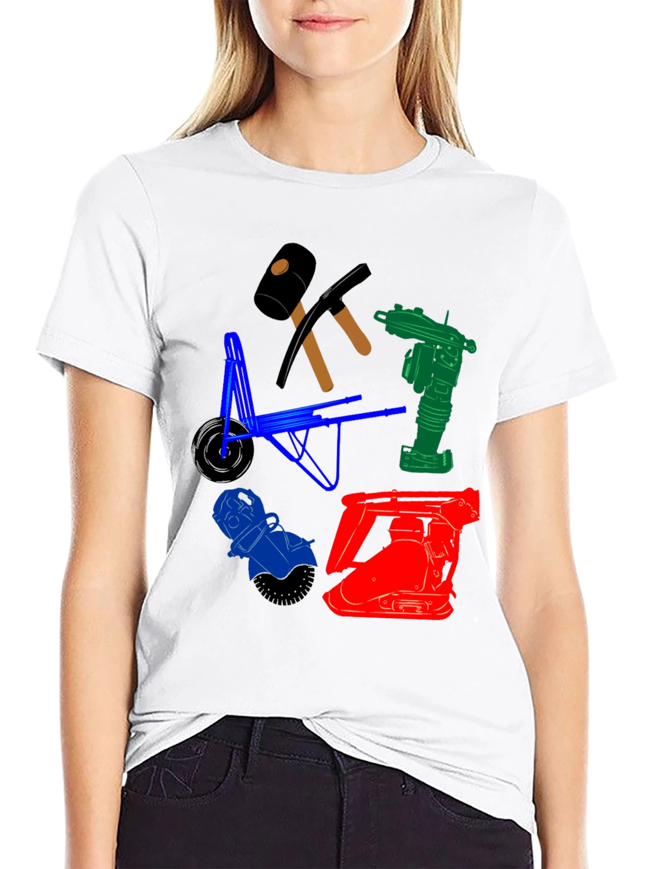 Construction Tools Graphic T-Shirt