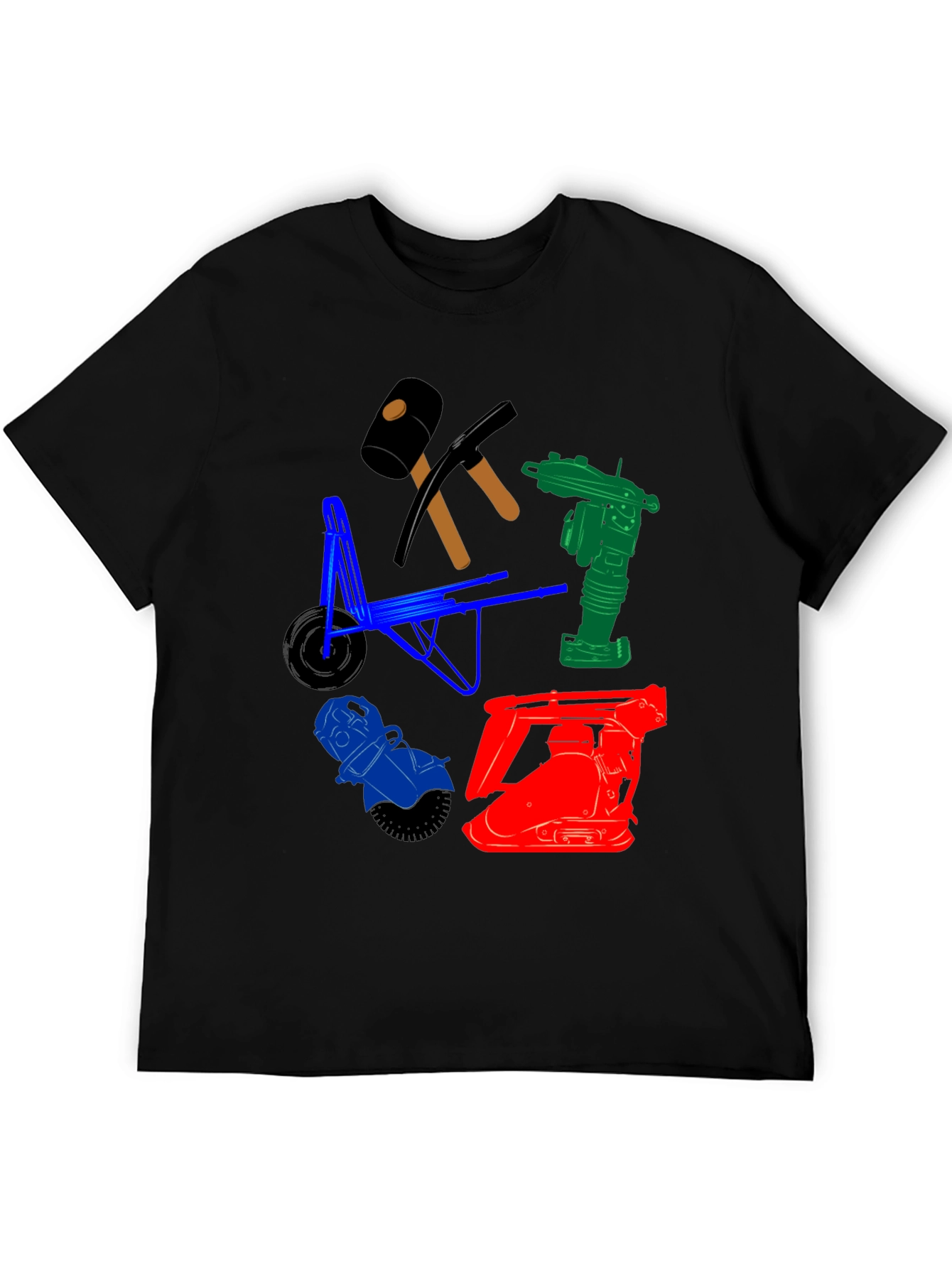 Construction Tools Graphic T-Shirt