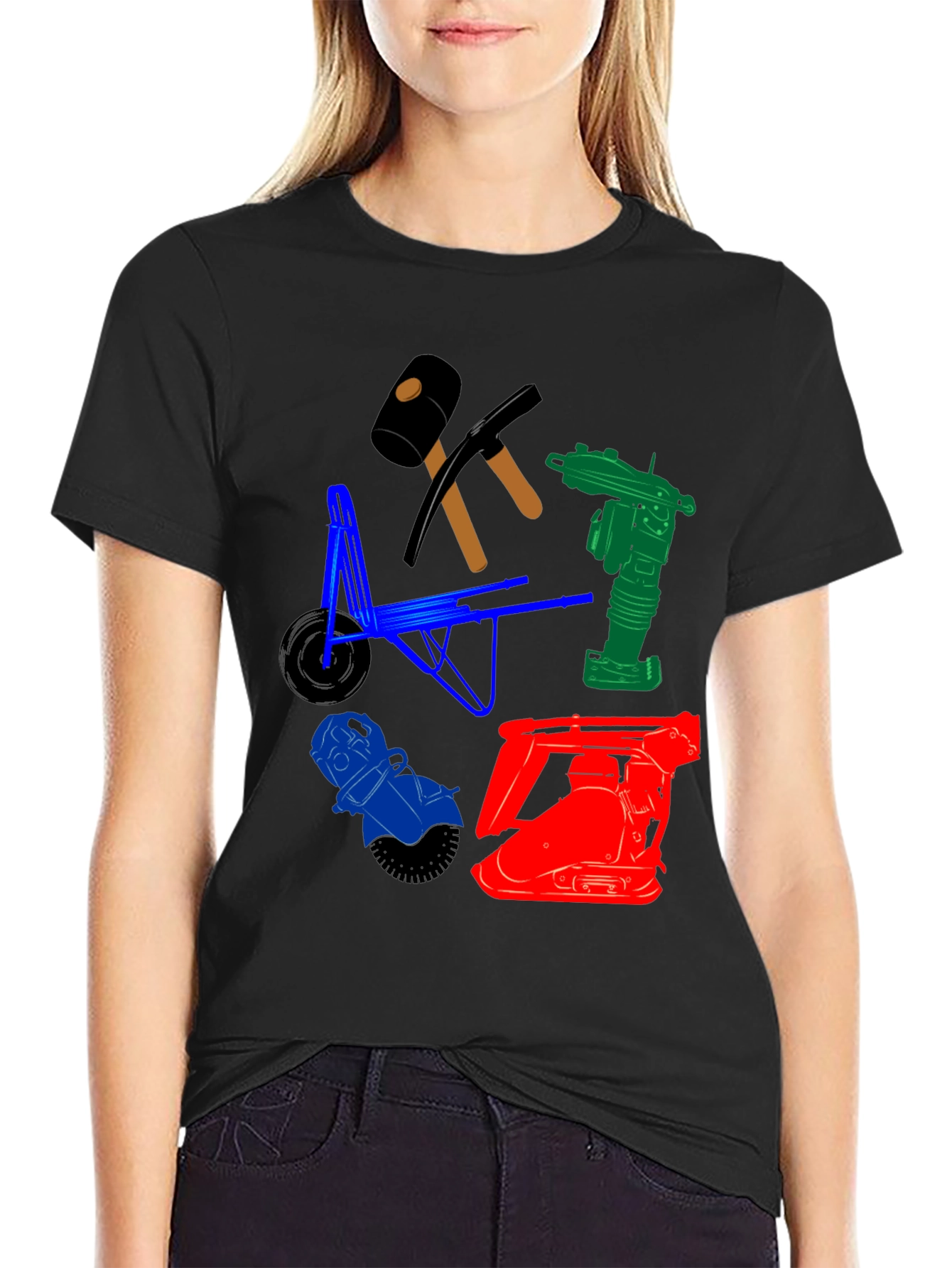 Construction Tools Graphic T-Shirt