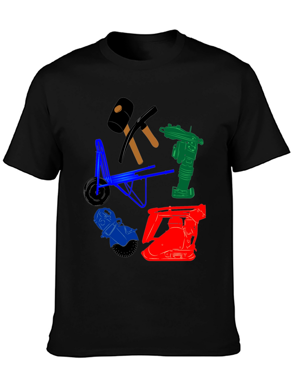 Construction Tools Graphic T-Shirt