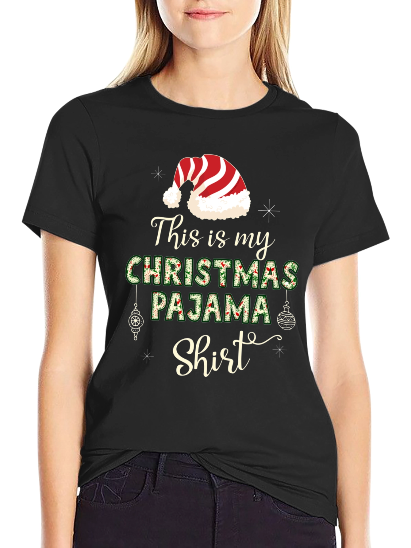 Christmas Pajama Shirt - Holiday Tee