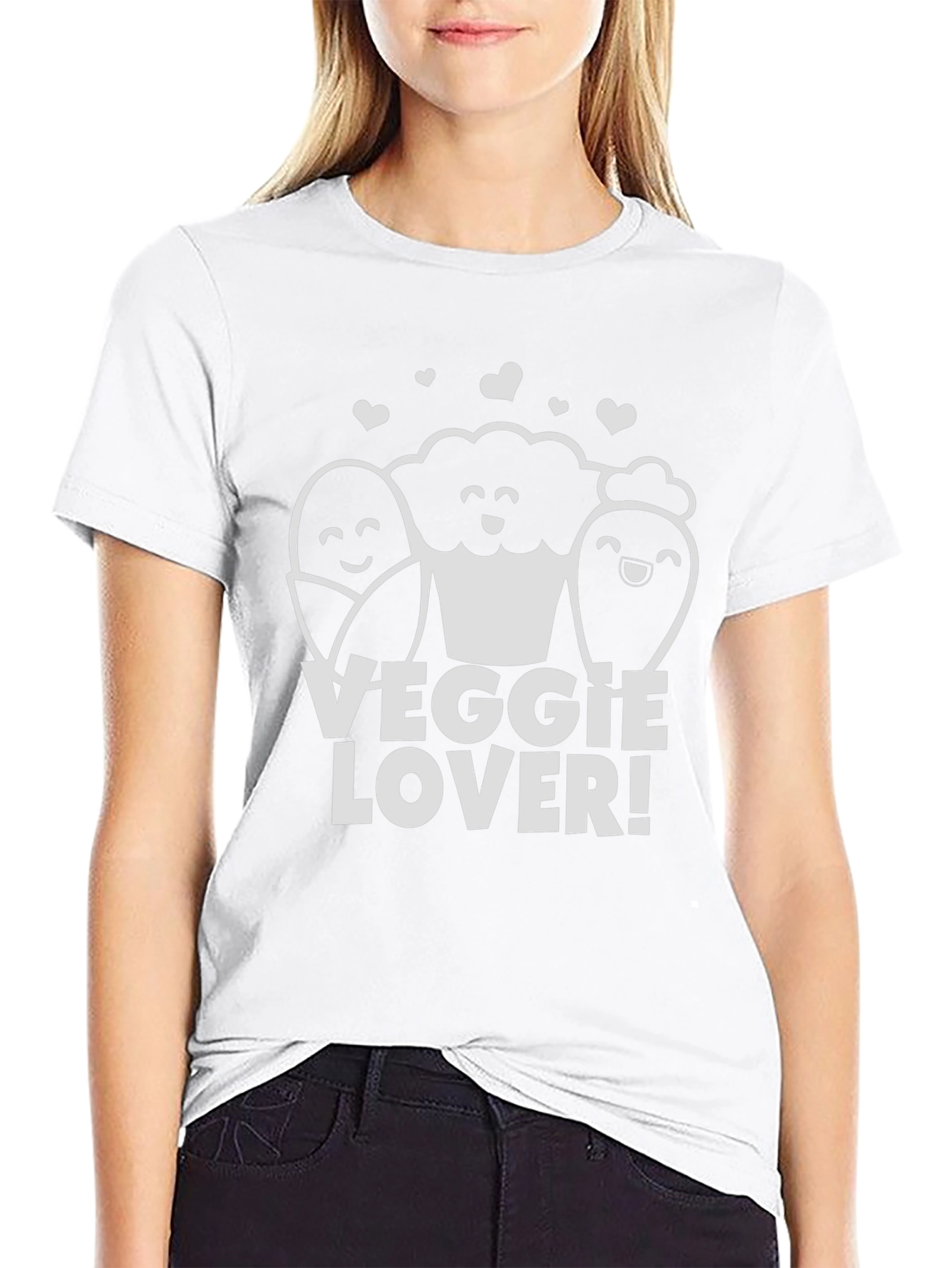 Veggie Lover Graphic T-Shirt - Black