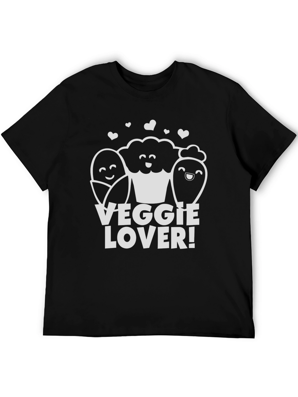 Veggie Lover Graphic T-Shirt - Black