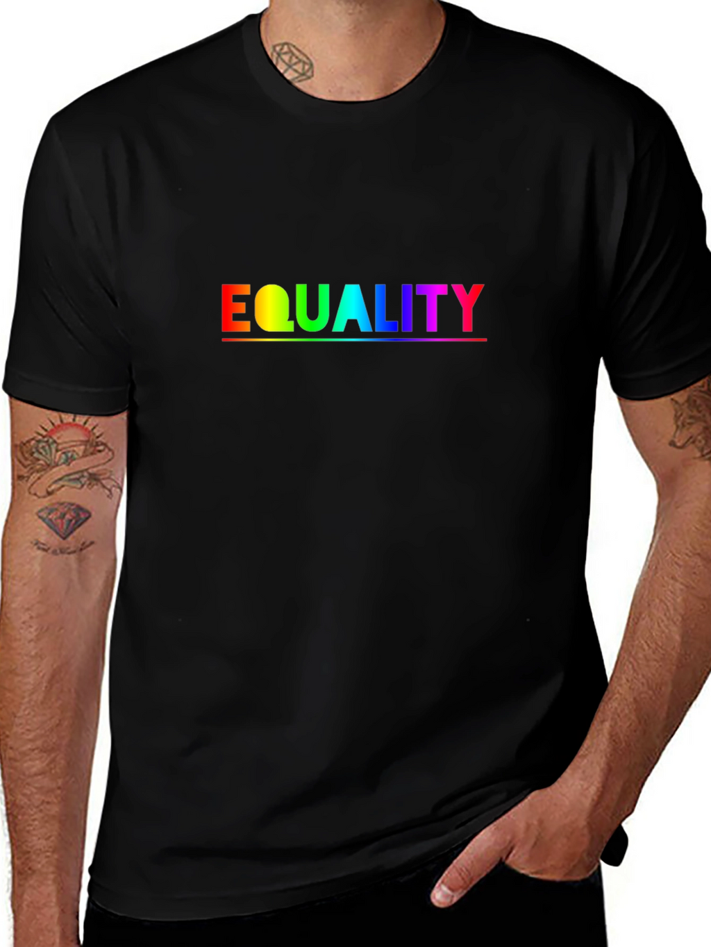 Equality Rainbow Graphic T-Shirt - Pride Month