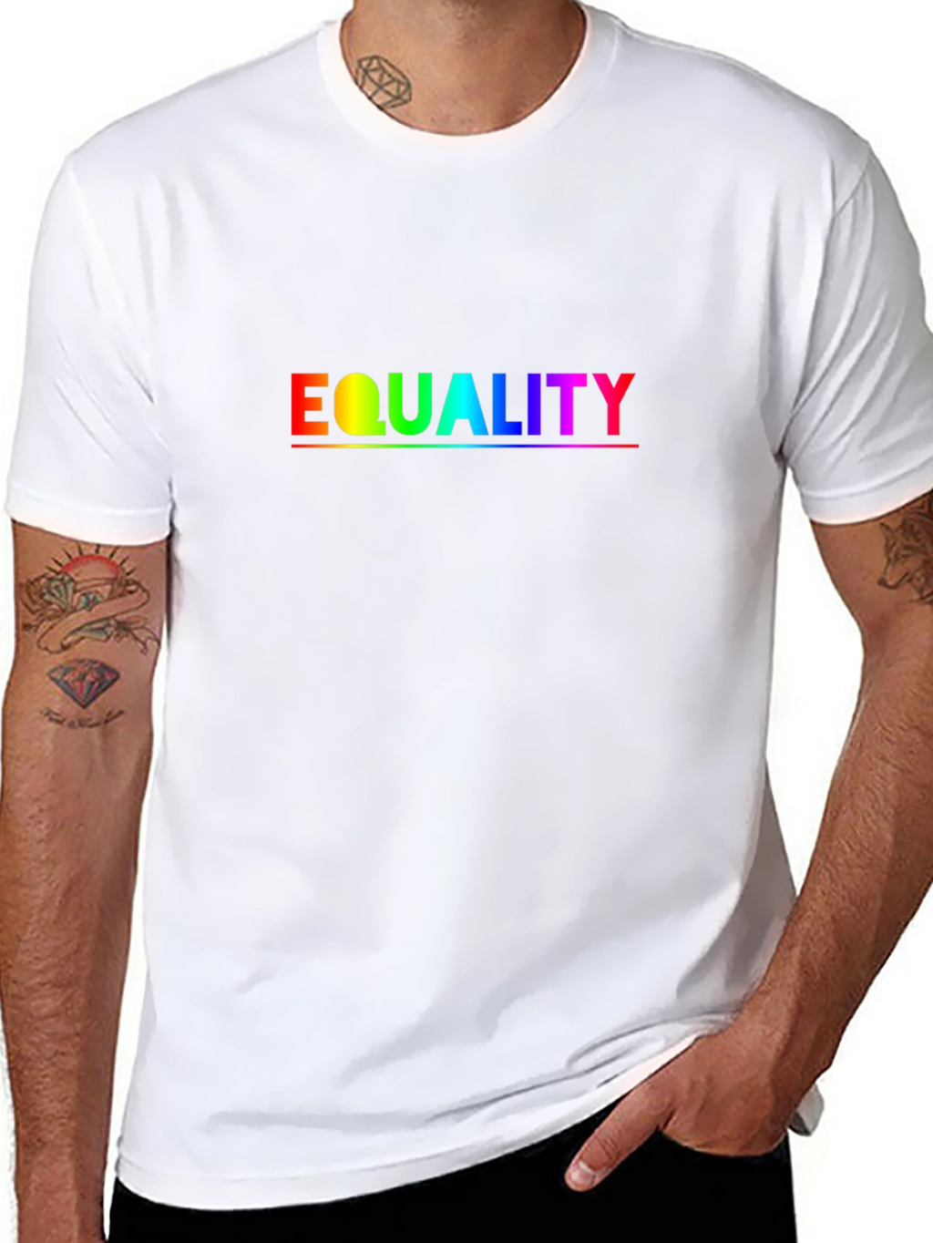 Equality Rainbow Graphic T-Shirt - Pride Month