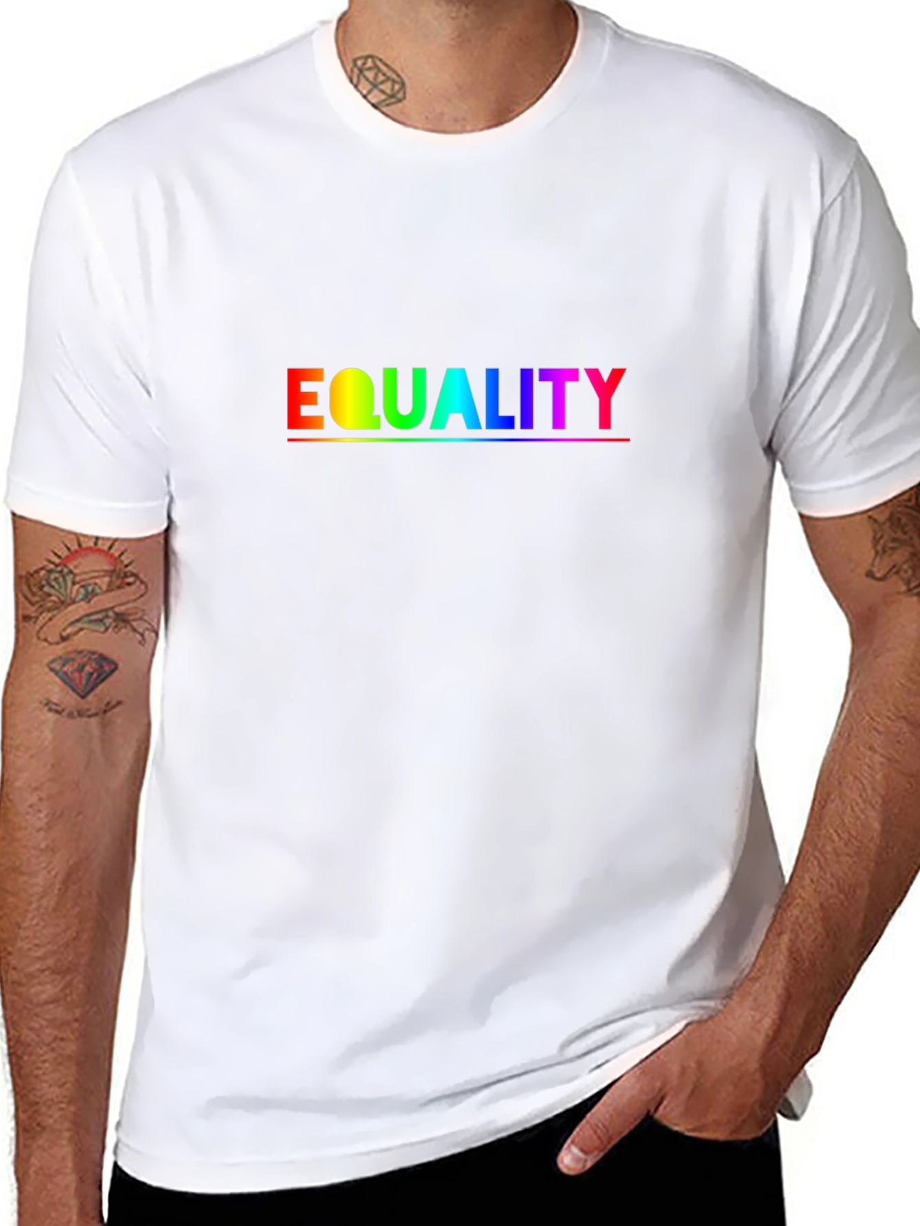 Equality Rainbow Graphic T-Shirt - Pride Month
