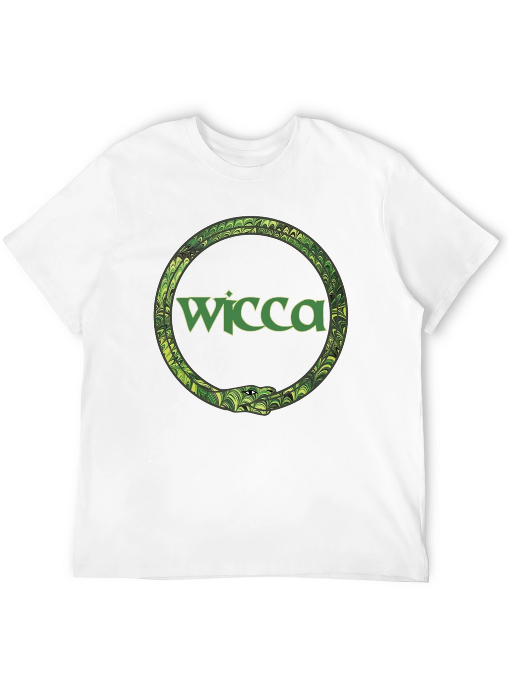 Wicca Serpent Ouroboros Black T-Shirt