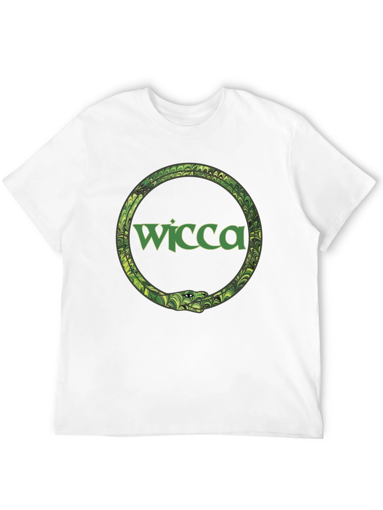 Wicca Serpent Ouroboros Black T-Shirt