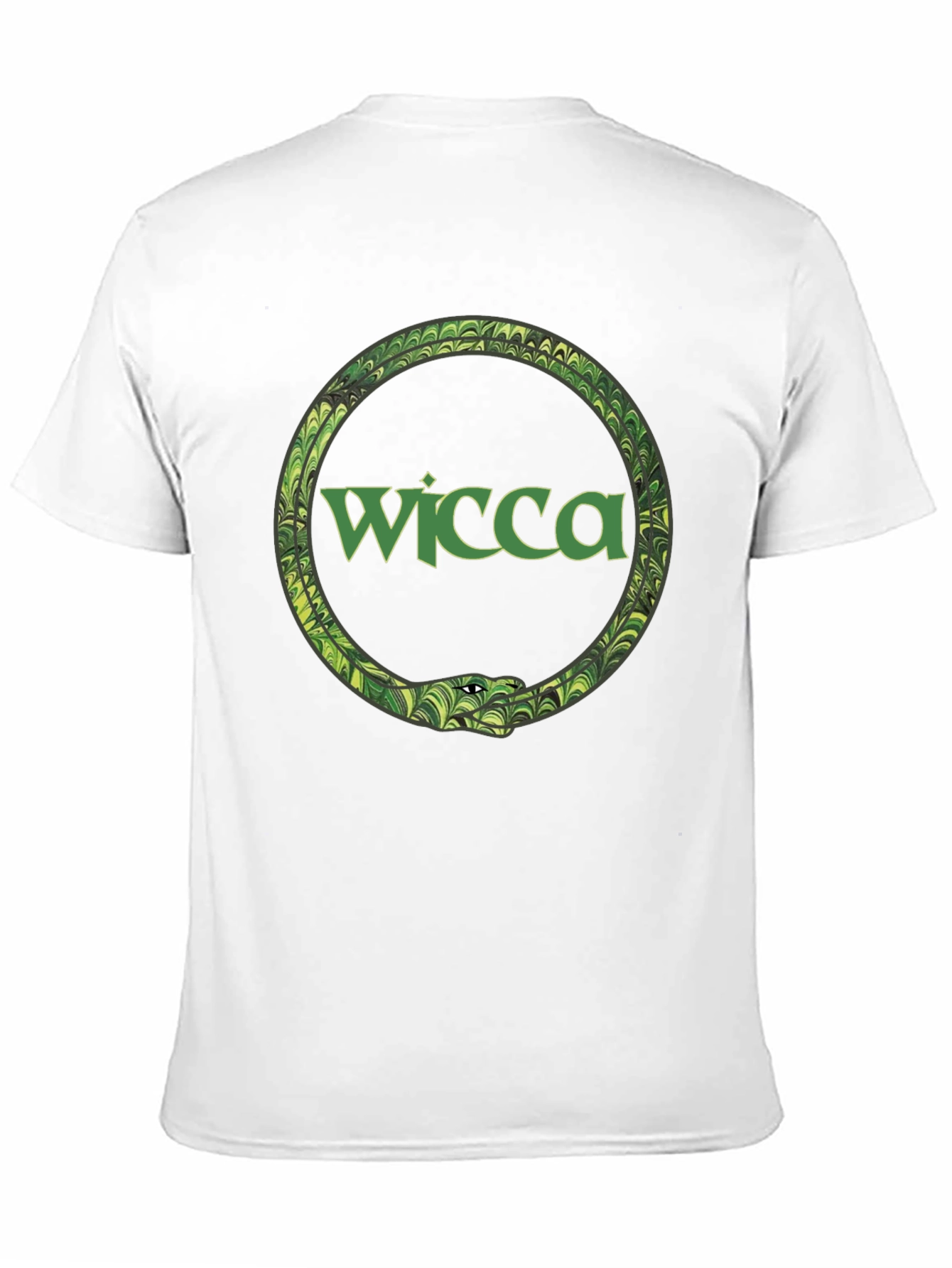 Wicca Serpent Ouroboros Black T-Shirt