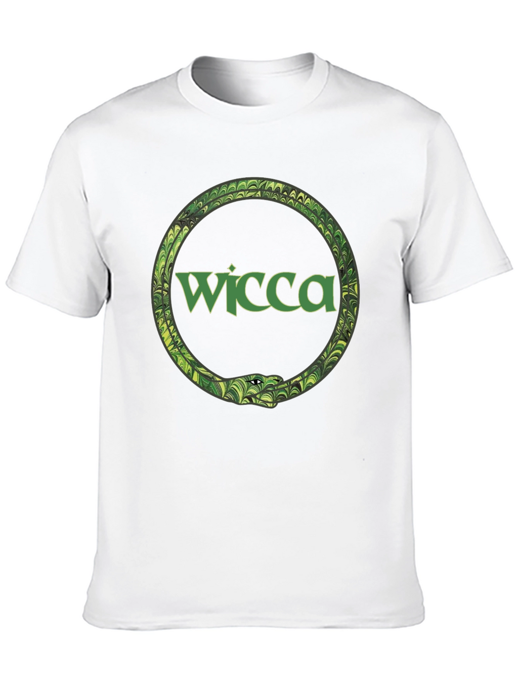 Wicca Serpent Ouroboros Black T-Shirt